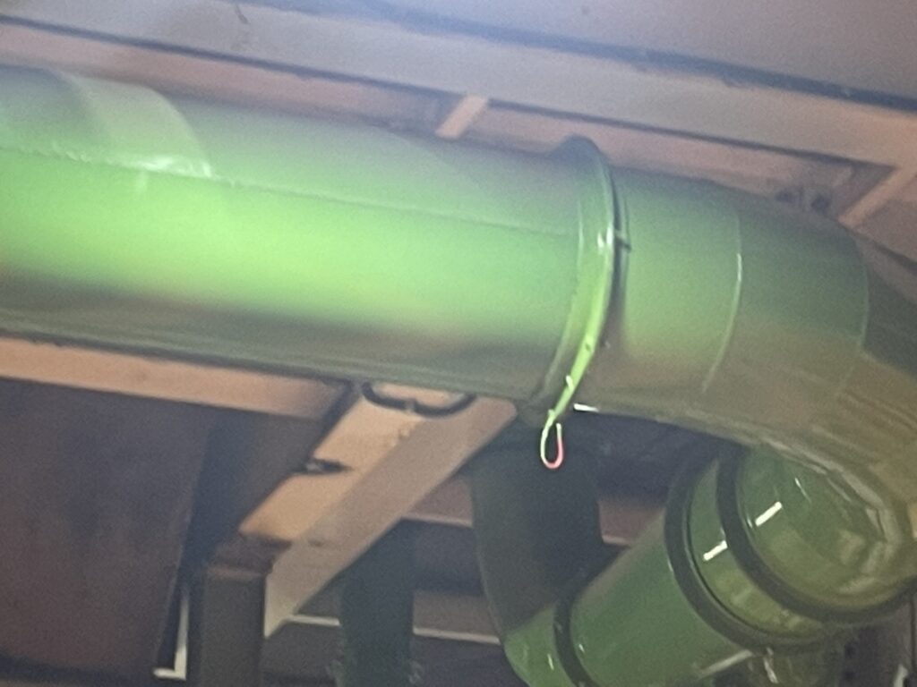 Looking up at collection system